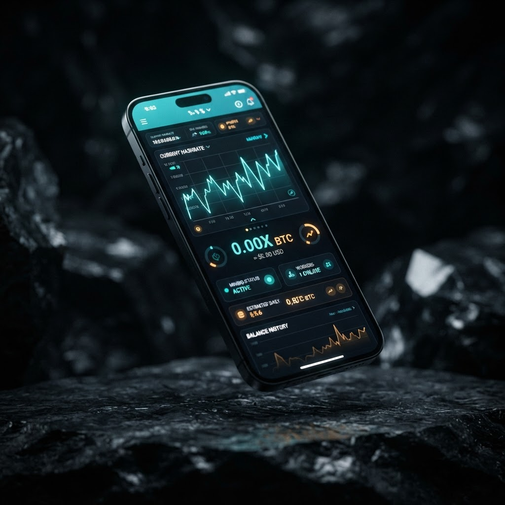 Davax mobile mining app shown on a smartphone